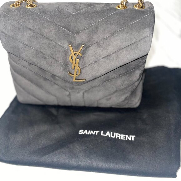 YSL Small Loulou Shoulder bag in sued *BRAND NEW* NEVER WORN* - Picture 5 of 8